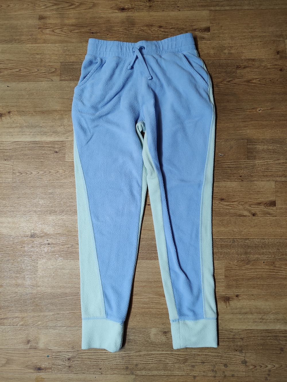 tek gear Blue & Cream Fleece Track Joggers